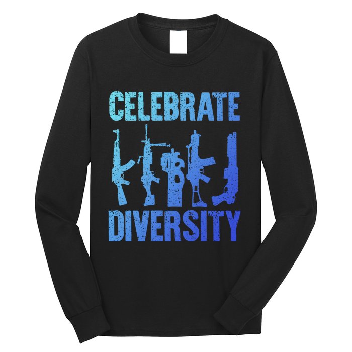 2nd Adt 2a Pro Guns Celebrate Diversity Long Sleeve Shirt