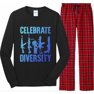 2nd Adt 2a Pro Guns Celebrate Diversity Long Sleeve Pajama Set