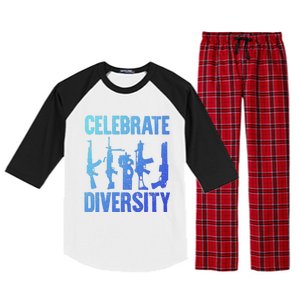 2nd Adt 2a Pro Guns Celebrate Diversity Raglan Sleeve Pajama Set