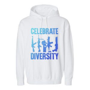 2nd Adt 2a Pro Guns Celebrate Diversity Garment-Dyed Fleece Hoodie