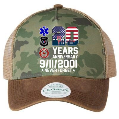 20th Anniversary 9/11/2001 Never Forget 911 Legacy Tie Dye Trucker Hat