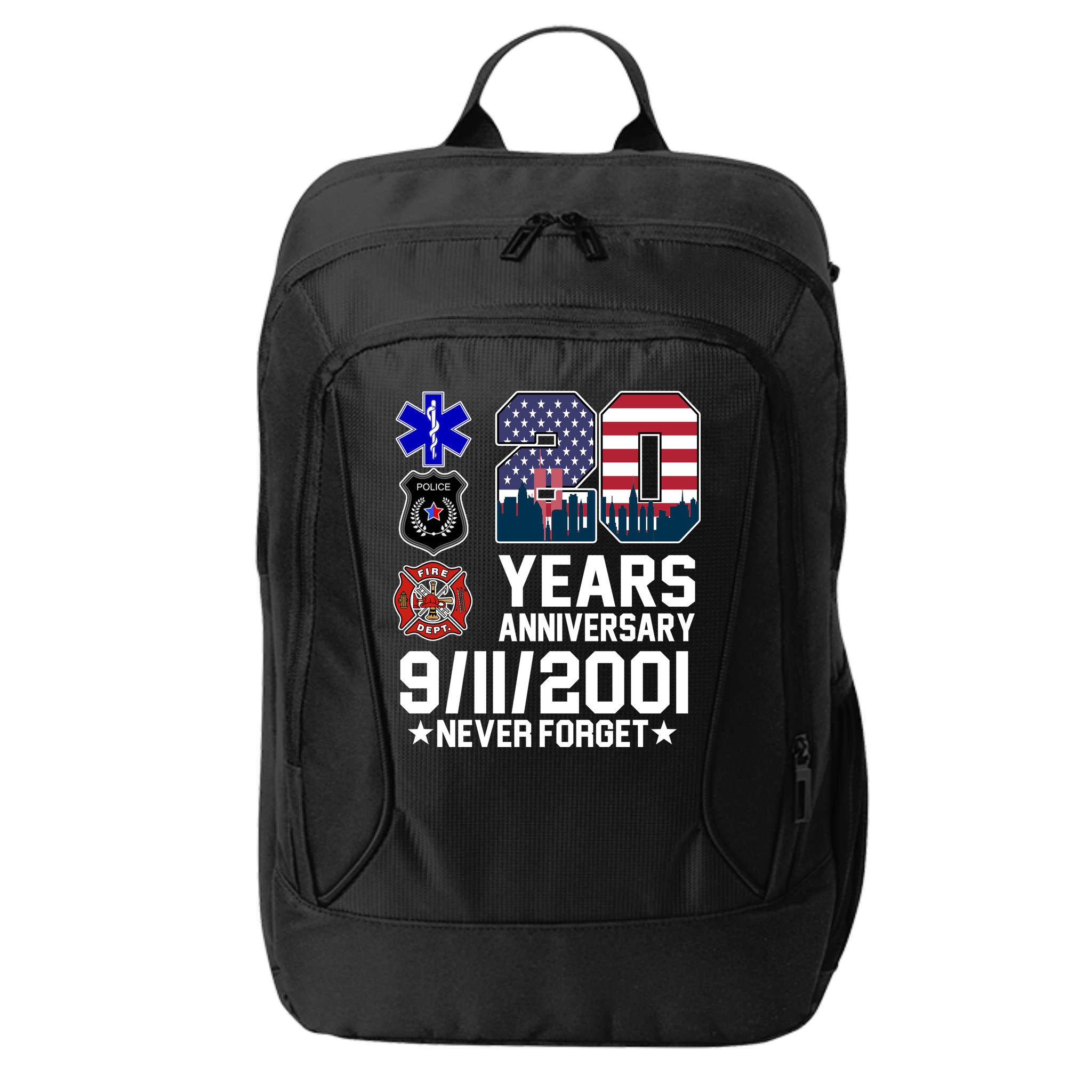 20th Anniversary 9/11/2001 Never Forget 911 City Backpack
