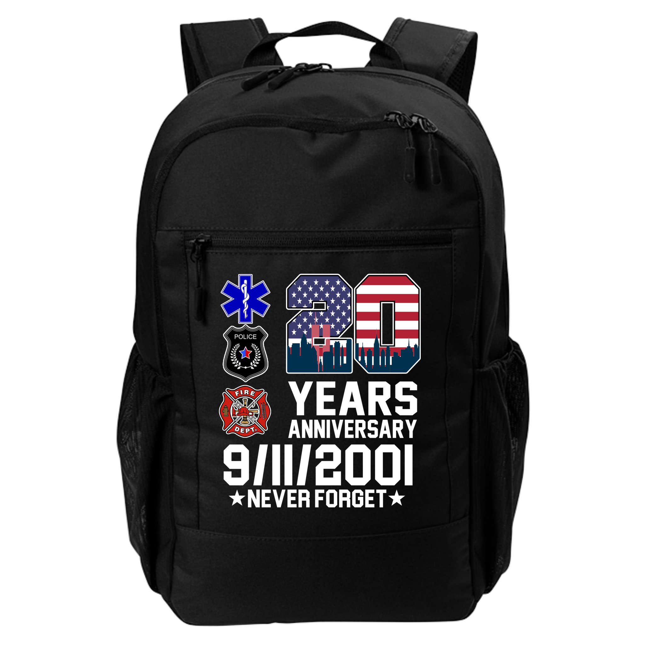 20th Anniversary 9/11/2001 Never Forget 911 Backpack