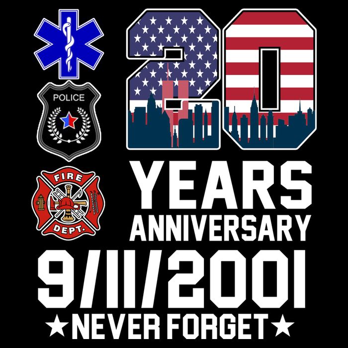 20th Anniversary 9/11/2001 Never Forget 911 Backpack