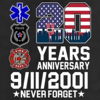 20th Anniversary 9/11/2001 Never Forget 911 Adult Drive Performance Visor