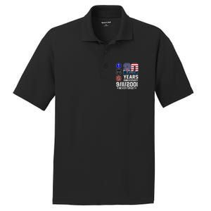 20th Anniversary 9/11/2001 Never Forget 911 PosiCharge RacerMesh Polo