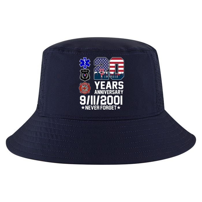 20th Anniversary 9/11/2001 Never Forget 911 Cool Comfort Performance Bucket Hat