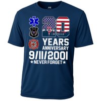 20th Anniversary 9/11/2001 Never Forget 911 Cooling Performance Crew T-Shirt