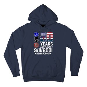 20th Anniversary 9/11/2001 Never Forget 911 Hoodie