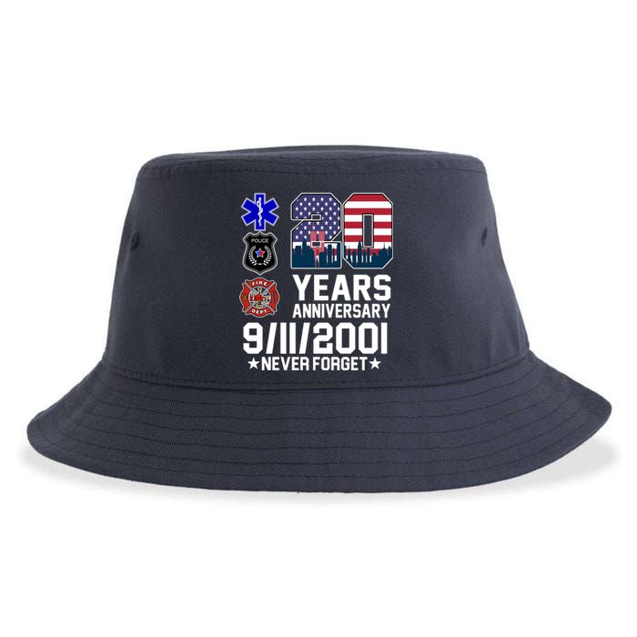 20th Anniversary 9/11/2001 Never Forget 911 Sustainable Bucket Hat