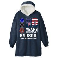 20th Anniversary 9/11/2001 Never Forget 911 Hooded Wearable Blanket