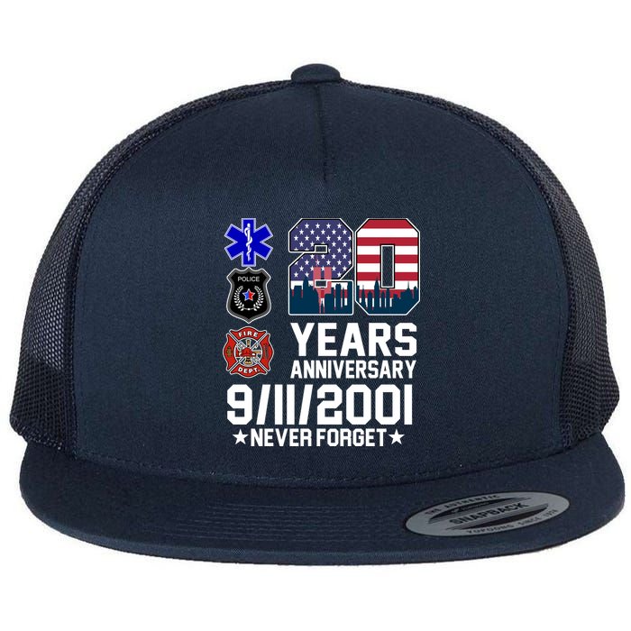 20th Anniversary 9/11/2001 Never Forget 911 Flatbill Hat