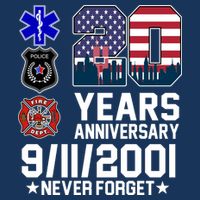 20th Anniversary 9/11/2001 Never Forget 911 Flatbill Hat
