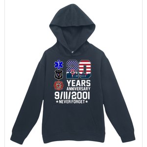 20th Anniversary 9/11/2001 Never Forget 911 Urban Pullover Hoodie