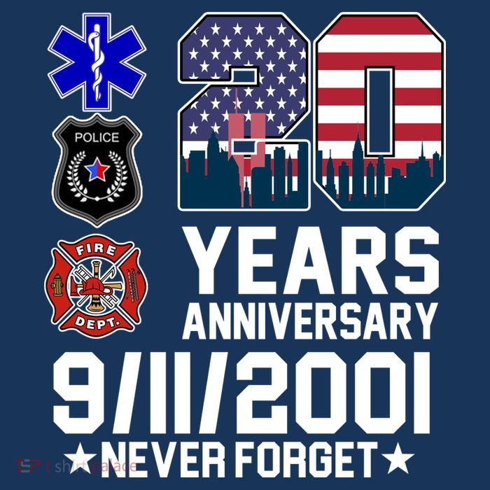 20th Anniversary 9/11/2001 Never Forget 911 Magnet