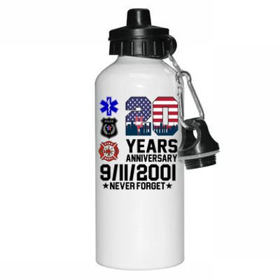 20th Anniversary 9/11/2001 Never Forget 911 Aluminum Water Bottle