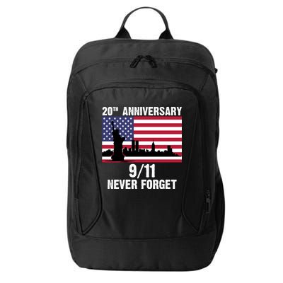 20th Anniversary 9/11 Tribute Never Forget US Flag New York City Backpack