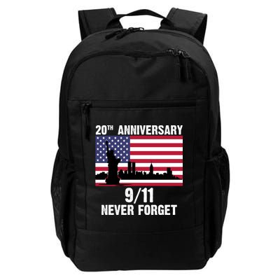 20th Anniversary 9/11 Tribute Never Forget US Flag New York Backpack