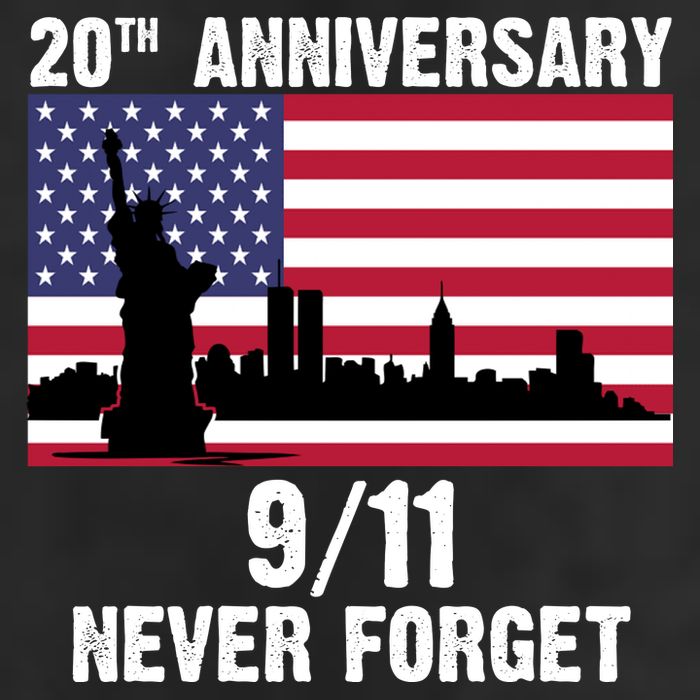 20th Anniversary 9/11 Tribute Never Forget US Flag New York Hat