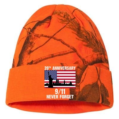 20th Anniversary 9/11 Tribute Never Forget US Flag New York Kati Licensed 12" Camo Beanie