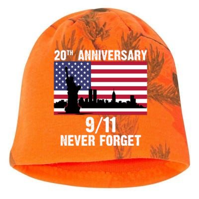 20th Anniversary 9/11 Tribute Never Forget US Flag New York Kati - Camo Knit Beanie