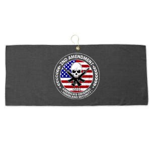 2nd Amendment America's Original Homeland Security 1789 Large Microfiber Waffle Golf Towel