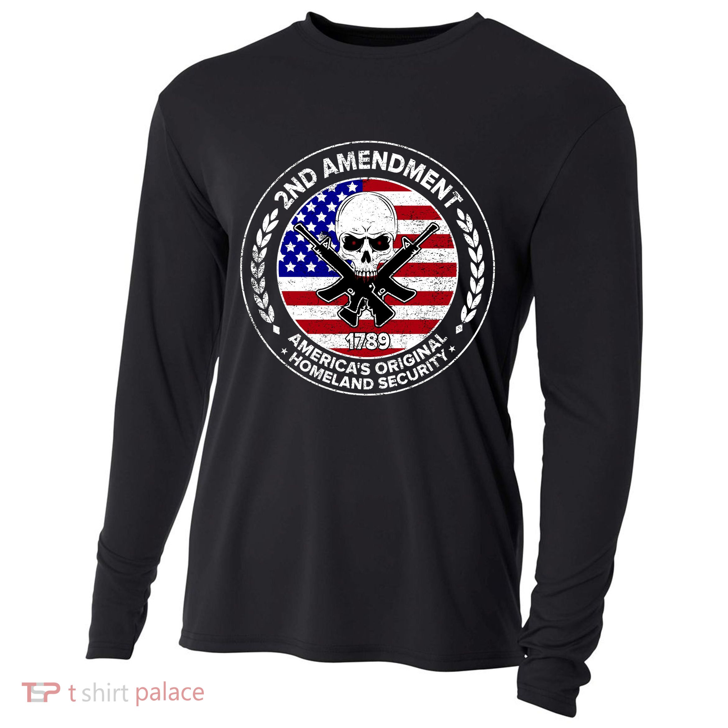 2nd Amendment America's Original Homeland Security 1789 Cooling Performance Long Sleeve Crew