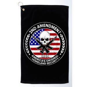 2nd Amendment America's Original Homeland Security 1789 Platinum Collection Golf Towel