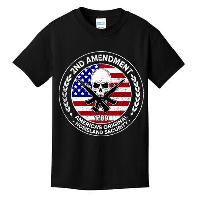 2nd Amendment America's Original Homeland Security 1789 Kids T-Shirt