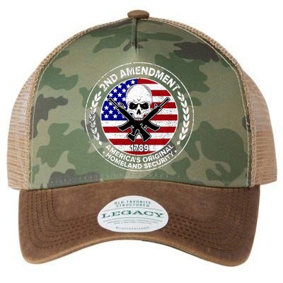 2nd Amendment America's Original Homeland Security 1789 Front And Back Legacy Tie Dye Trucker Hat