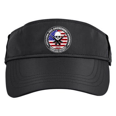 2nd Amendment America's Original Homeland Security 1789 Front And Back Adult Drive Performance Visor