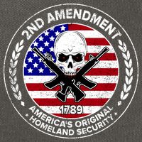 2nd Amendment America's Original Homeland Security 1789 Front And Back Cotton Canvas Backpack