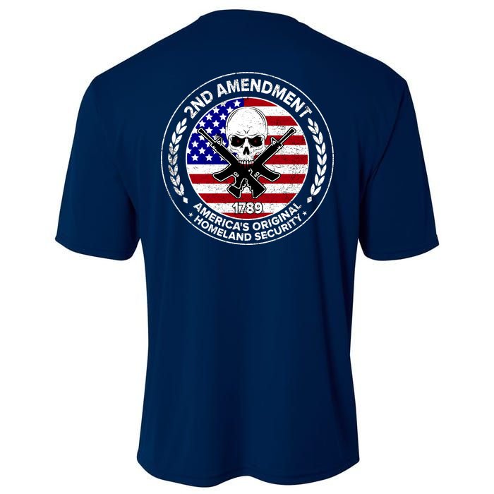 2nd Amendment America's Original Homeland Security 1789 Front And Back Cooling Performance Crew T-Shirt