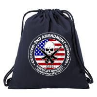 2nd Amendment America's Original Homeland Security 1789 Front And Back Drawstring Bag