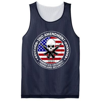 2nd Amendment America's Original Homeland Security 1789 Front And Back Mesh Reversible Basketball Jersey Tank