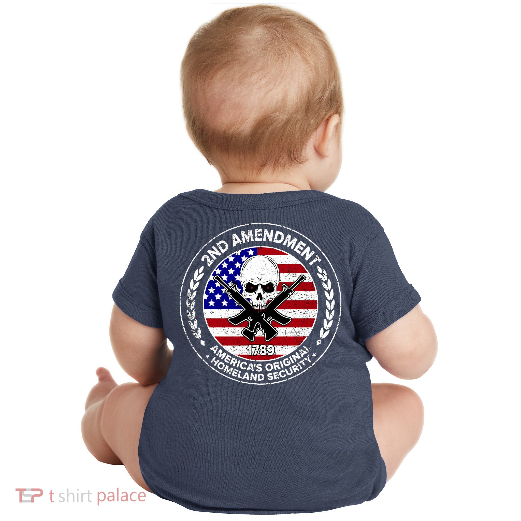 2nd Amendment America's Original Homeland Security 1789 Front And Back Baby Bodysuit