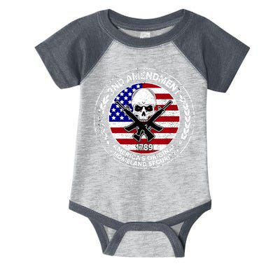 2nd Amendment America's Original Homeland Security 1789 Front And Back Infant Baby Jersey Bodysuit