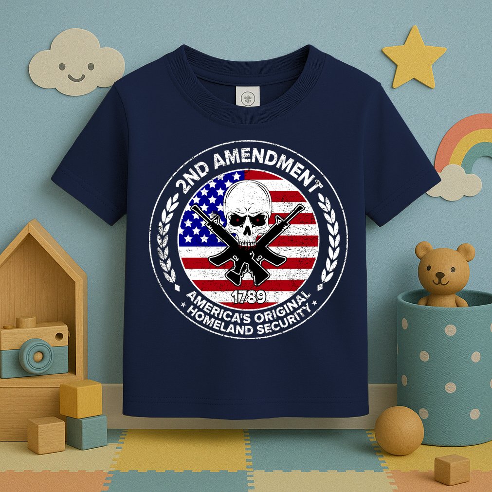 2nd Amendment America's Original Homeland Security 1789 Front And Back Toddler T-Shirt