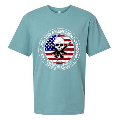 2nd Amendment America's Original Homeland Security 1789 Front And Back Sueded Cloud Jersey T-Shirt