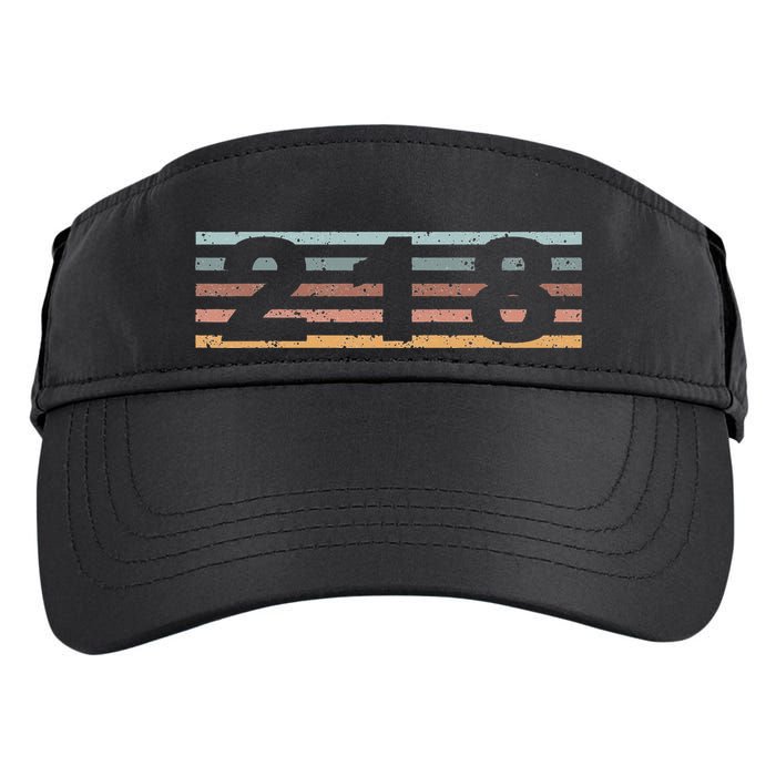 218 Area Code Retro Minnesota Duluth Adult Drive Performance Visor