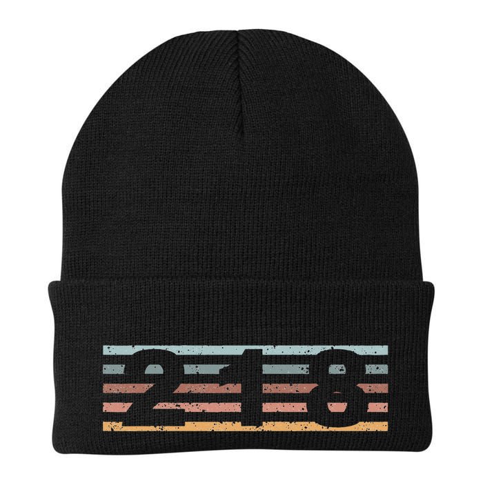 218 Area Code Retro Minnesota Duluth Beanie