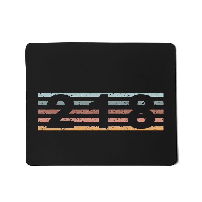 218 Area Code Retro Minnesota Duluth Mousepad