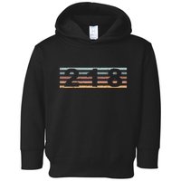 218 Area Code Retro Minnesota Duluth Toddler Hoodie