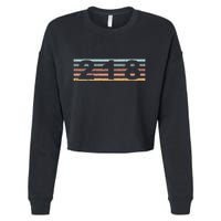 218 Area Code Retro Minnesota Duluth Cropped Pullover Crew