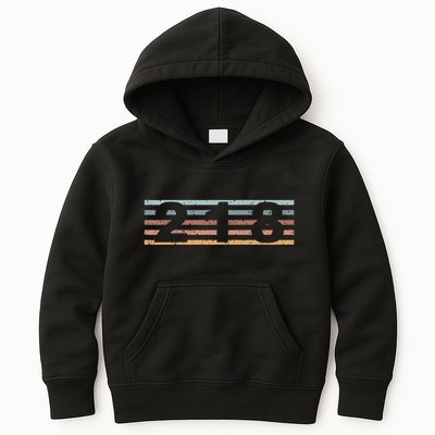 218 Area Code Retro Minnesota Duluth Kids Hoodie