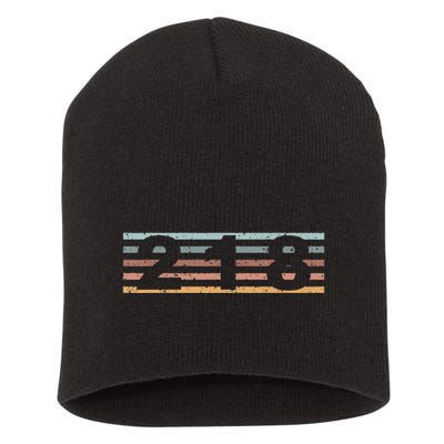 218 Area Code Retro Minnesota Duluth Short Acrylic Beanie