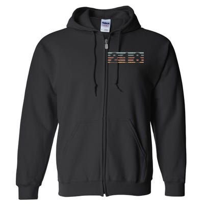 218 Area Code Retro Minnesota Duluth Full Zip Hoodie