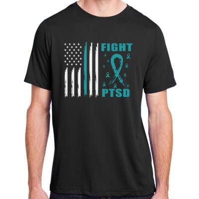 22 A Day Soldier Veteran PTSD Awareness American Flag Adult ChromaSoft Performance T-Shirt