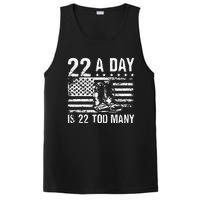 22 A Day Is 22 Too Many Veteran Lives Matter USA Flag PosiCharge Competitor Tank