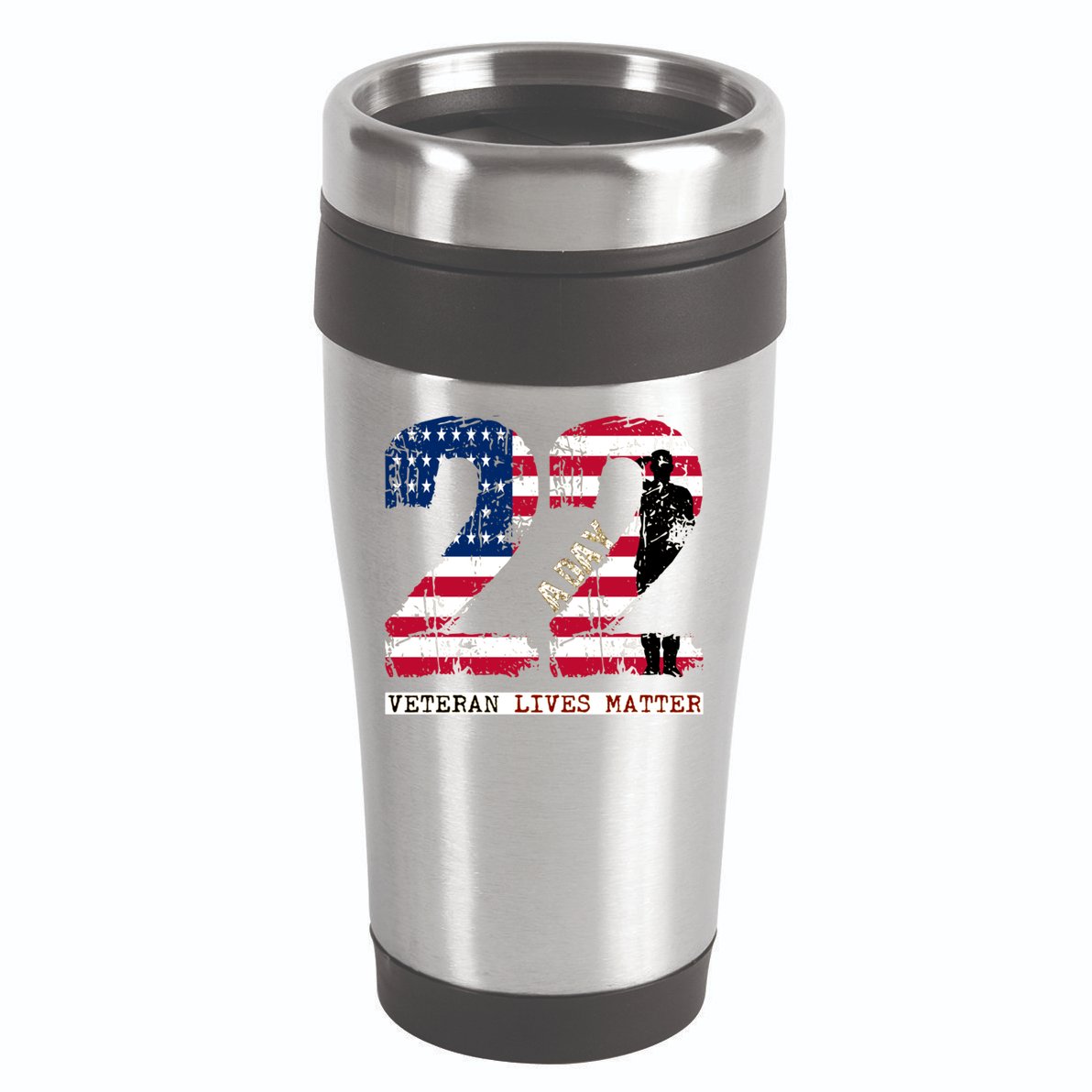 22 A Day Veteran Gift Meaningful Gift 22 A Day Veteran Suicide Gift 16oz Travel Tumbler